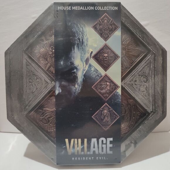 Resident Evil Village House Medallions Collection Official Collectible Figurines - Picture 1 of 4